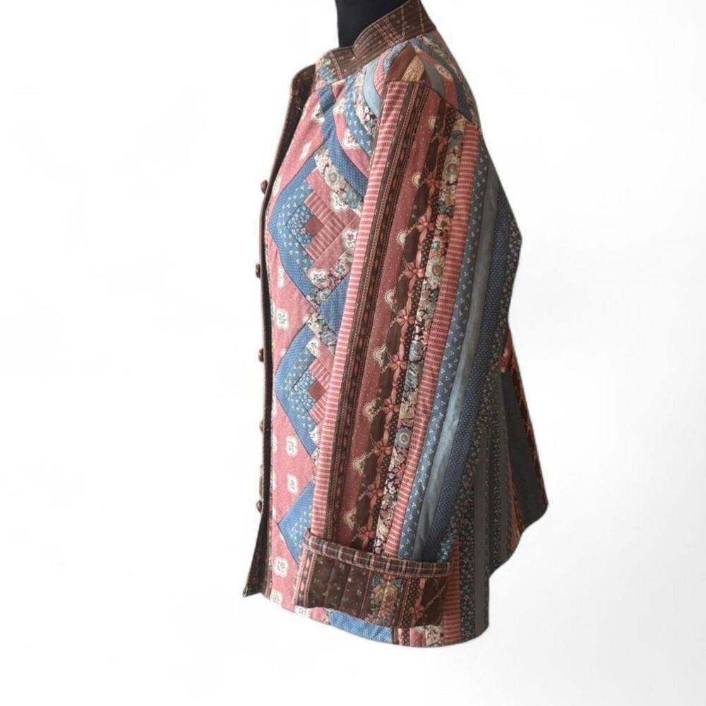 True Vintage Handmade Reversible Patchwork Jacket… - image 6